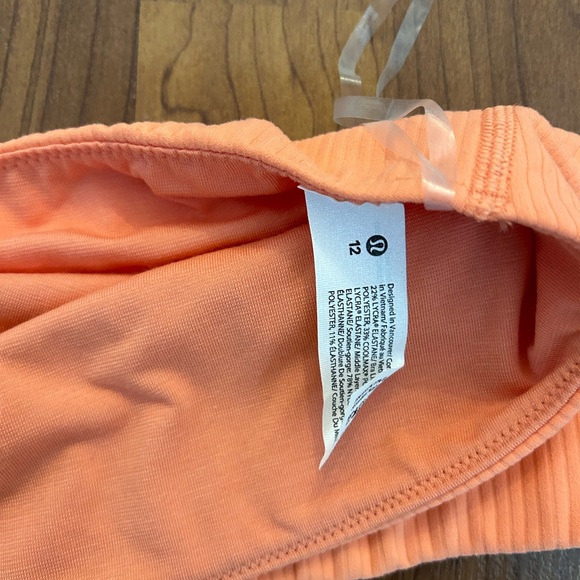 Lululemon Ribbed Nulu Asymmetrical Sports Bra - Picture 2 of 3